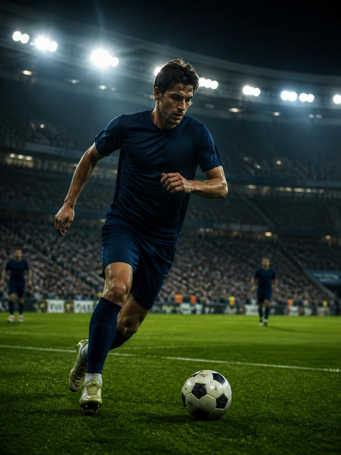 Soccer athlete in action